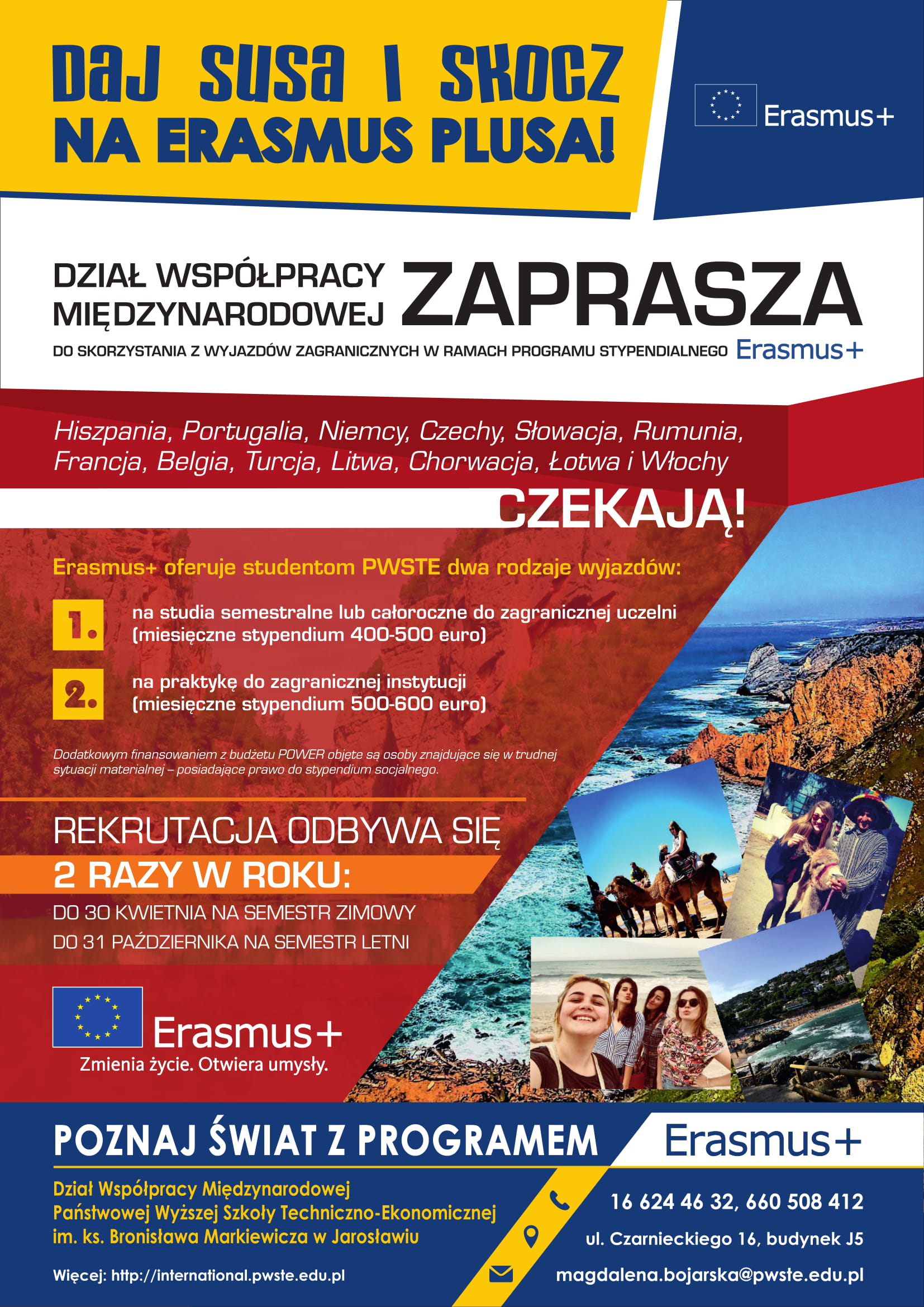 ERASMUS NOWY PLAKAT 15 03 2019