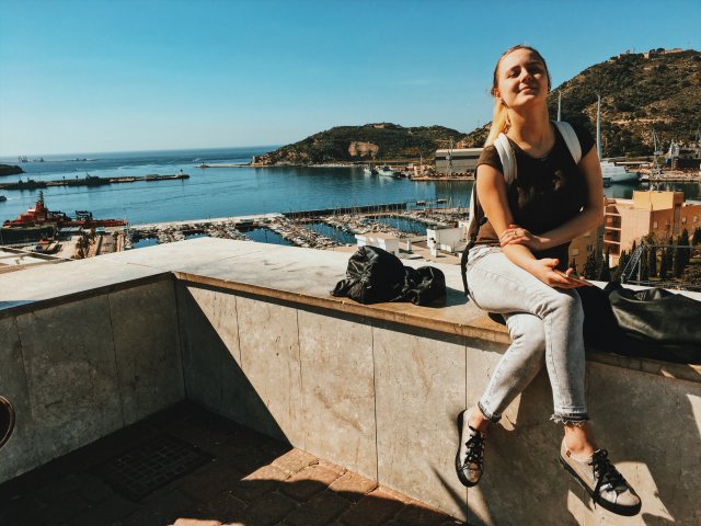 Kateryna Sokorenko i Robert Turchyn podczas studiów na Politecnica de Cartagena –  semestr letni 2016/2017 ze stypendium Erasmus+