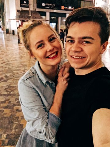 Kateryna Sokorenko i Robert Turchyn podczas studiów na Politecnica de Cartagena –  semestr letni 2016/2017 ze stypendium Erasmus+
