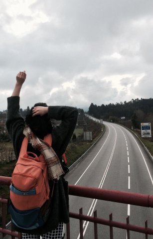 Yuliia Kryvoruk, studentka zarządzania PWSTE w Jarosławiu podczas semestru w ramach programu Erasmus+ w Escola Superior de Tecnologias de Fafe
