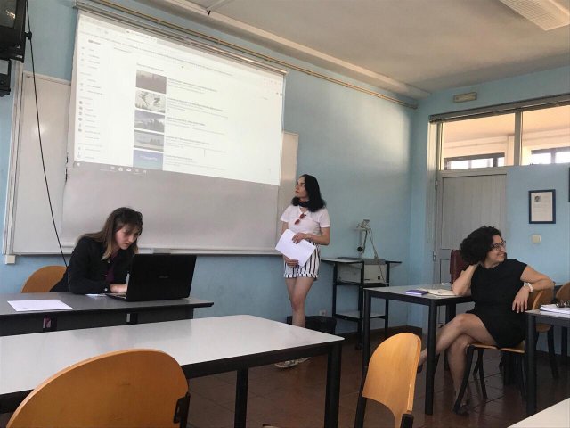 Yuliia Kryvoruk, studentka zarządzania PWSTE w Jarosławiu podczas semestru w ramach programu Erasmus+ w Escola Superior de Tecnologias de Fafe