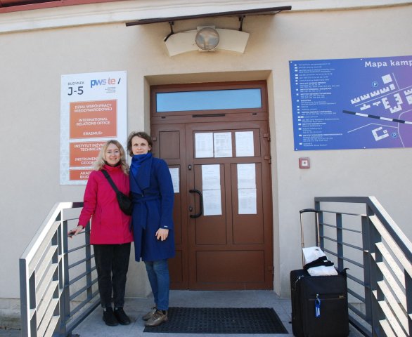 Associate Prof. Anastasiia Pandas, PhD z odeskiej Państwowej Akademii Budownictwa i Architektury w PWSTE w Jarosławiu w ramach programu Erasmus+ - 25-29.10.2021 r.