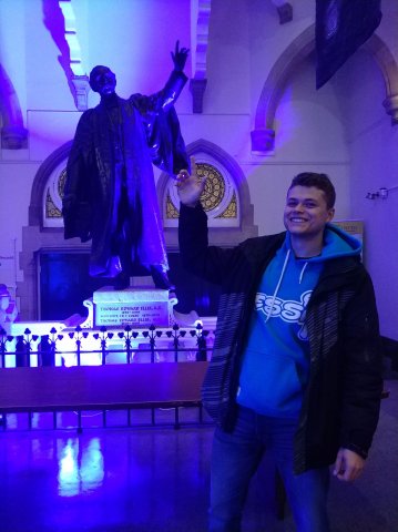 Absolwent PWSTE podczas praktyki w Aberystwyth University ! ! !