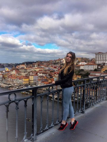 Alina Nimchuk, studentka zarządzania PWSTE w Jarosławiu podczas semestru w ramach programu Erasmus+ w Escola Superior de Tecnologias de Fafe