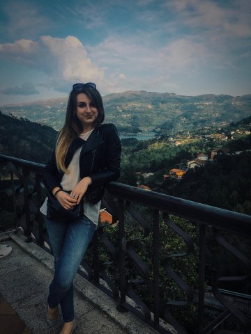 Alina Nimchuk, studentka zarządzania PWSTE w Jarosławiu podczas semestru w ramach programu Erasmus+ w Escola Superior de Tecnologias de Fafe