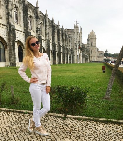Studentka zarządzania Alina Shkurko podczas wyjazdu na studia Erasmus+ do Instituto Politecnico do Porto w Portugalii – planowany okres mobilności: 19.09.2016 r.-03.02.2017 r.