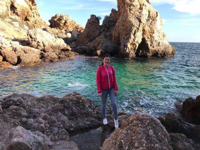 Mariia Klak, studentka PWSTE podczas semestru letniego 2017/2018 na Universidad Politécnica de Cartagena w ramach programu Erasmus+