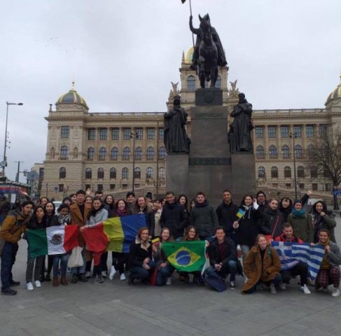 Maryna Tieriekhova na studiach na Metropolitan University Prague!