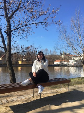 Maryna Tieriekhova na studiach na Metropolitan University Prague!