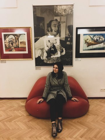 Maryna Tieriekhova na studiach na Metropolitan University Prague!